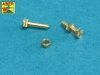 Aber 16110 Turned imitation of Hexagonal bolts &amp;amp;amp;amp;amp; nuts 1,6 x 4,0 mm x 15 pcs. And 1,6mm nuts x 10 pcs. (1:16)